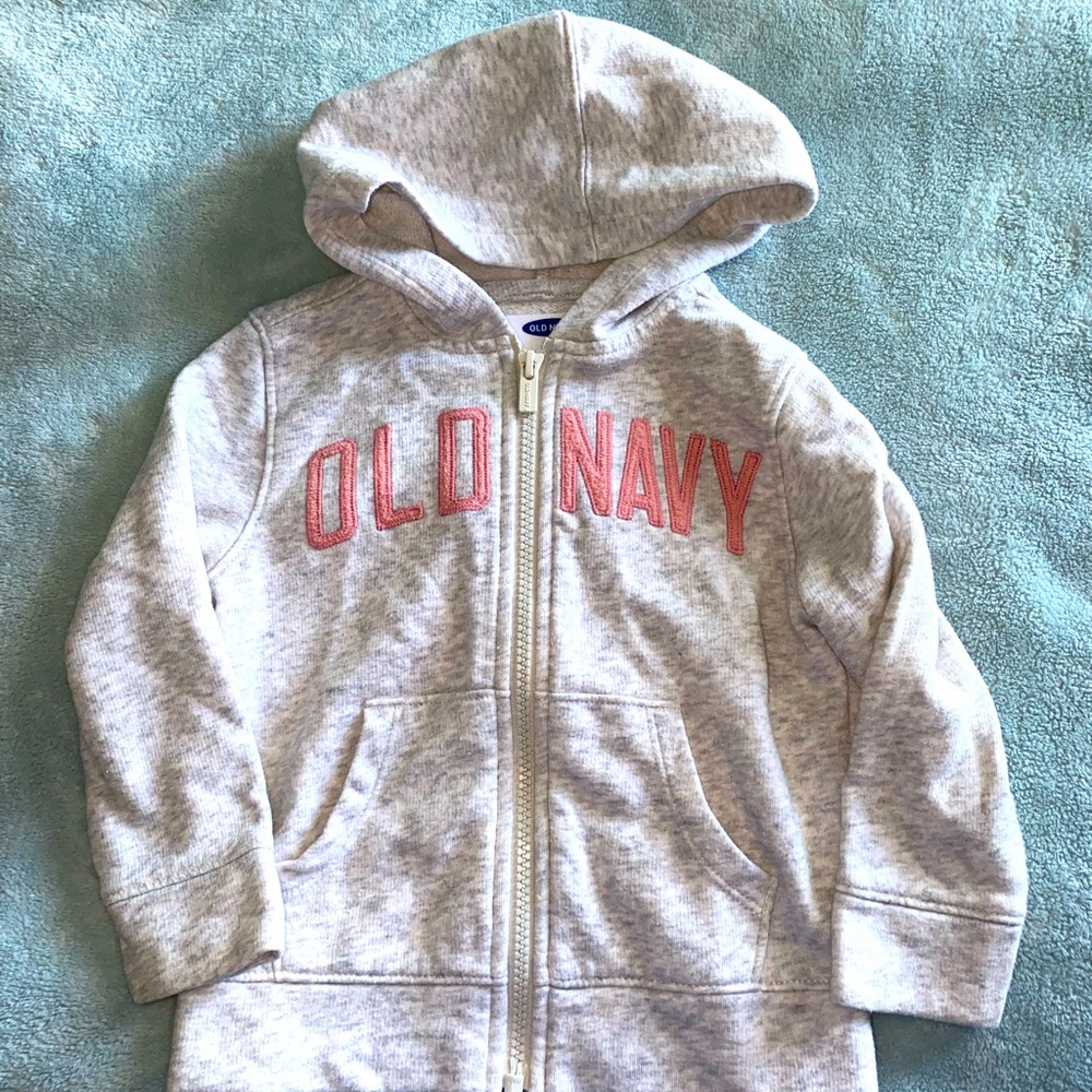 Old Navy grey zip up hoodie